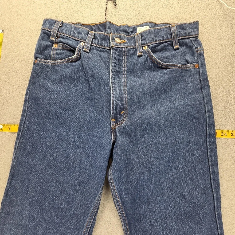 Vintage Levis 517 Jeans Mens Blue Bootcut Made In USA Orange Tab 90s Fits‎ 32x32